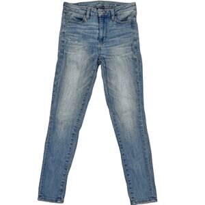 American Eagle Super Hi-Rise Jegging 4 Short Next Level Stretch Raw Hem